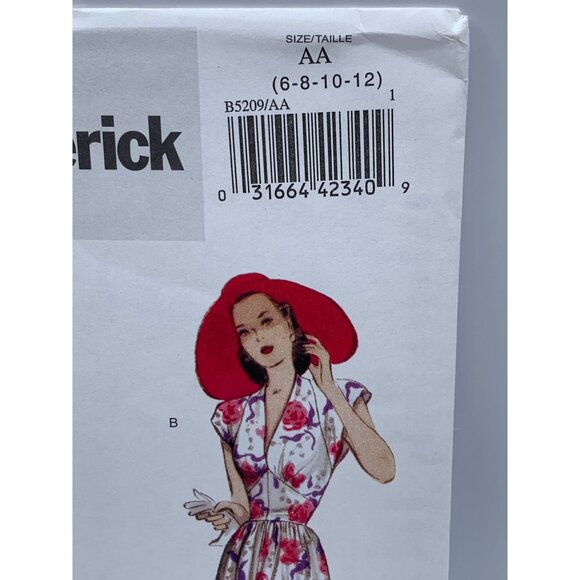 Butterick Misses Dress Sewing Pattern sz 6-12 B5209 - uncut - Picture 2 of 4
